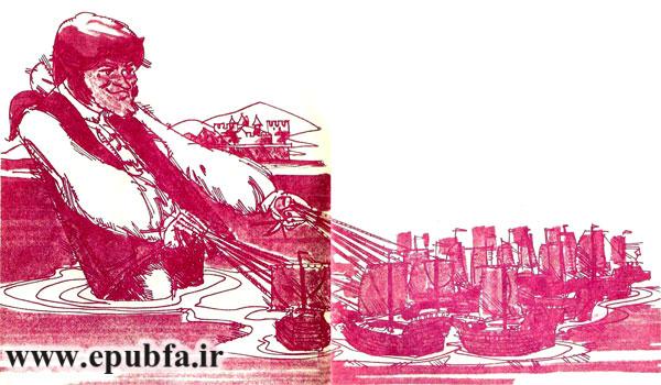 کتاب قصه کودکانه گالیور در جزیره کوتولهها - سفرهای گالیور-آرشیو قصه و داستان قدیمی ایپابفا